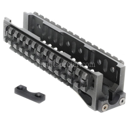 5KU CNC 160mm B-10M Style Lower Handguard Rail System For AK Series AEG GBB Rifles Airsoft Black