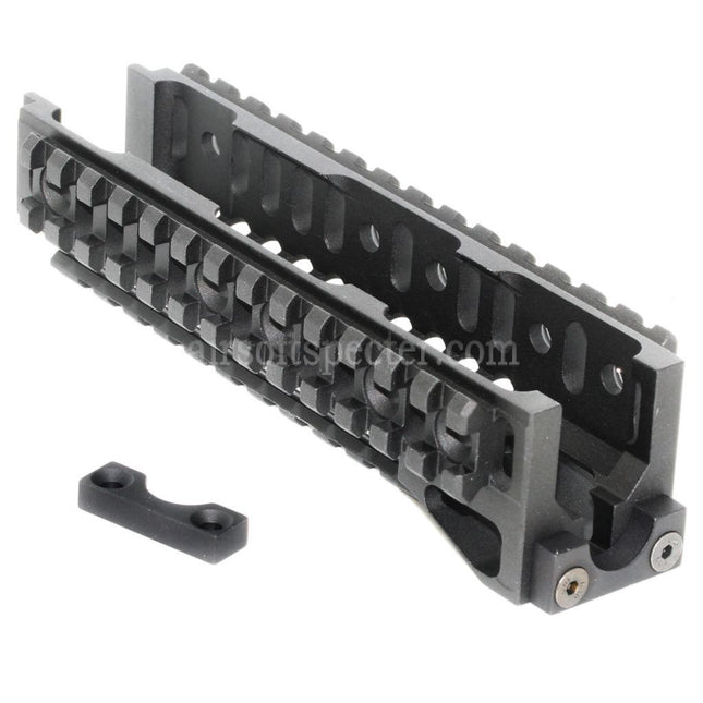 5KU CNC 160mm B-10M Style Lower Handguard Rail System For AK Series AEG GBB Rifles Airsoft Black