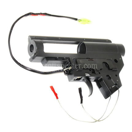 AIRSOFT SPECTER QD Quick Change Spring System Reinforced 8mm Gearbox Shell For A&K AR M4 M16 Series AEG Rifles Airsoft Front Wired