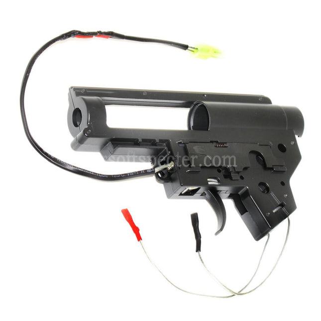AIRSOFT SPECTER QD Quick Change Spring System Reinforced 8mm Gearbox Shell For A&K AR M4 M16 Series AEG Rifles Airsoft Front Wired