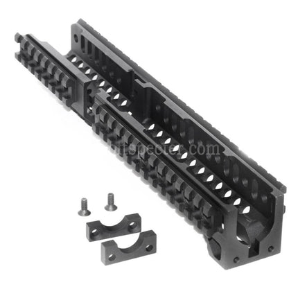5KU CNC Aluminum 254mm B30 Style Long Lower Handguard Rail System For LCT GHK E&L Tokyo Marui AK Series AEG GBB Rifles Airsoft Black