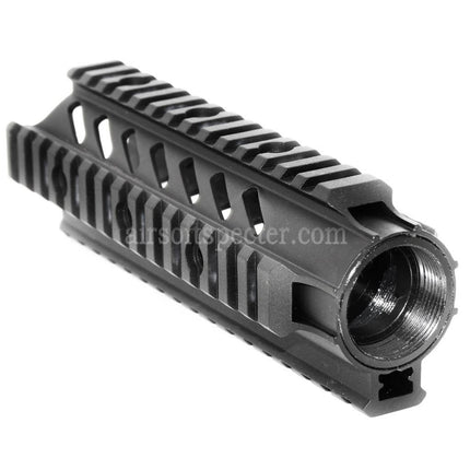 APS CNC Aluminum 176mm 7 Inches OD Free Float Handguard Rail System For M4 M16 Series AEG Rifles Airsoft Black