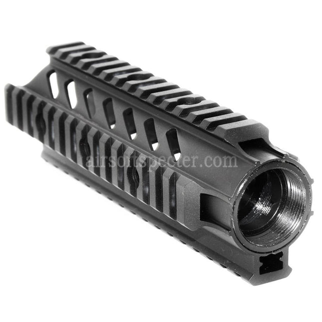 APS CNC Aluminum 176mm 7 Inches OD Free Float Handguard Rail System For M4 M16 Series AEG Rifles Airsoft Black