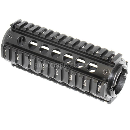 APS CNC 155mm RIS Handguard Rail System For M4 M16 Series AEG Rifles Airsoft Black