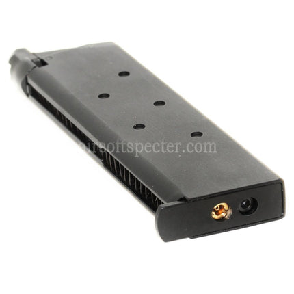 APS 25rd Military Style Turbo Magazine For ARMY / DOUBLE BELL / E&C / Tokyo Marui 1911 APS Marcux Crxius Series GBB Pistols Airsoft Black