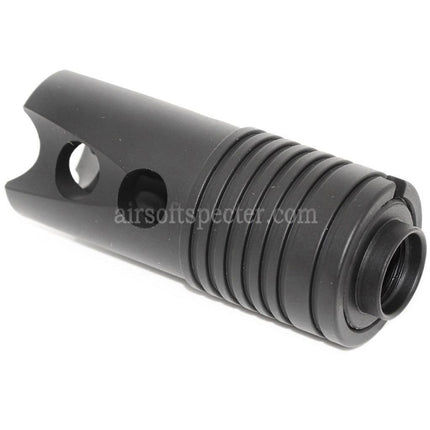 CYMA Cache Flammes Strike pour Répliques d'Airsoft Noires avec Filetage Antihoraire CCW de -14mm