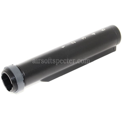 E&C 6-Positions Stock Buffer Tube For M4 M16 Series AEG Rifles Airsoft Black