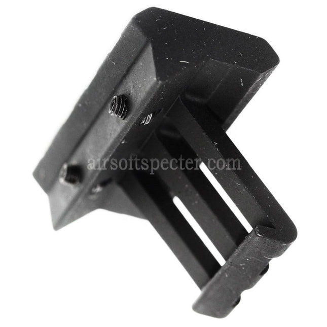Support de rail Picatinny noir APS PER Phantom 4 fentes déporté à 45 degrés 20 mm