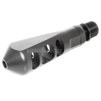 AIRSOFT SPECTER 107mm Tanker Flash Hider For -14mm CCW Counter-Clockwise Thread Barrel Rifles