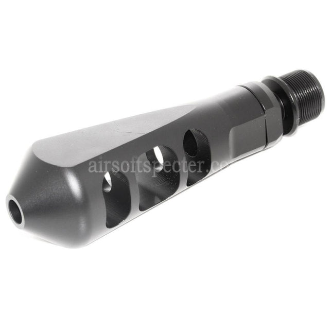 AIRSOFT SPECTER 107mm Tanker Flash Hider For -14mm CCW Counter-Clockwise Thread Barrel Rifles