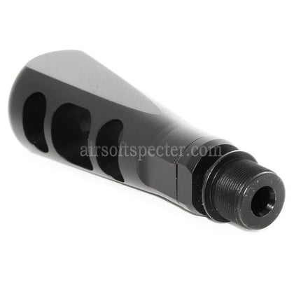 AIRSOFT SPECTER 107mm Tanker Flash Hider For -14mm CCW Counter-Clockwise Thread Barrel Rifles