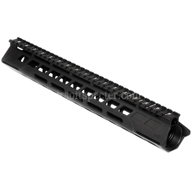 APS CNC 13.5 Inches PER Phantom 4.0 M-LOK Handguard Rail System For APS CYMA G&P JG Tokyo Marui M4 M16 Series AEG Rifles Airsoft Black