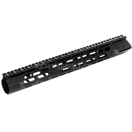 APS CNC 15 Inches PER Phantom 5.0 M-LOK Handguard Rail System For APS CYMA G&P JG Tokyo Marui M4 M16 Series AEG Rifles Airsoft Black