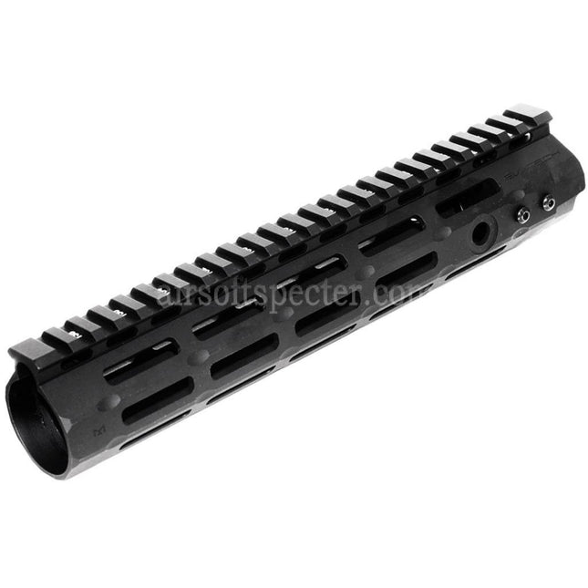 APS CNC 10 Inches Evolution Tech 3.0 M-LOK Handguard Rail System For APS CYMA G&P JG Tokyo Marui M4 M16 Series AEG Rifles Airsoft Black