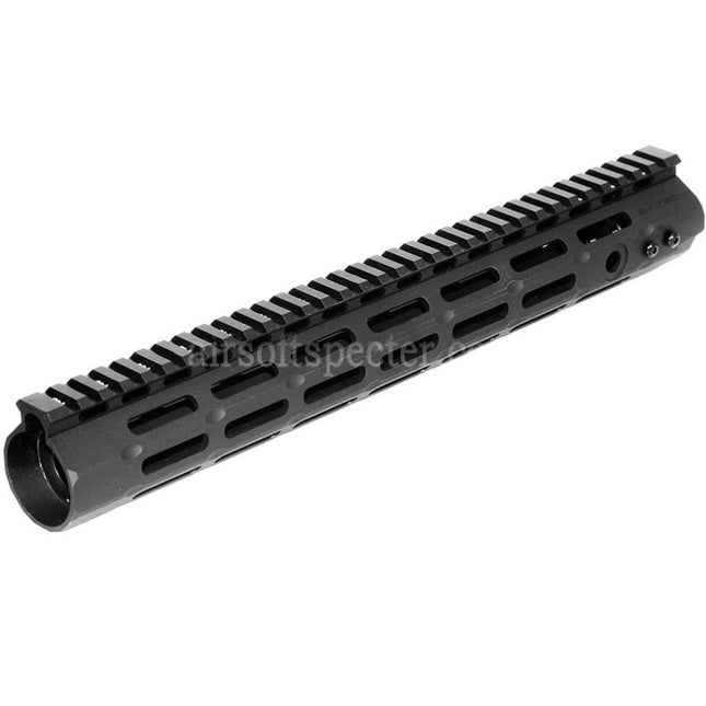 APS CNC 13.5 Inches Evolution Tech 4.0 M-LOK Handguard Rail System For APS CYMA G&P JG Tokyo Marui M4 M16 Series AEG Rifles Airsoft Black