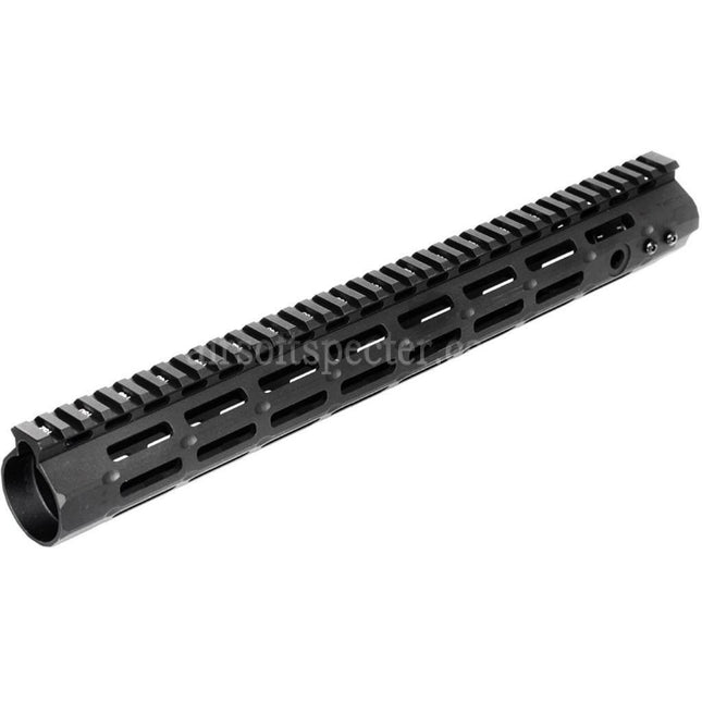 APS CNC 15 Inches Evolution Tech 5.0 M-LOK Handguard Rail System For APS CYMA G&P JG Tokyo Marui M4 M16 Series AEG Rifles Airsoft Black
