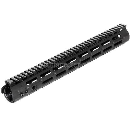 APS CNC 15 Inches Evolution Tech 5.0 M-LOK Handguard Rail System For APS CYMA G&P JG Tokyo Marui M4 M16 Series AEG Rifles Airsoft Black