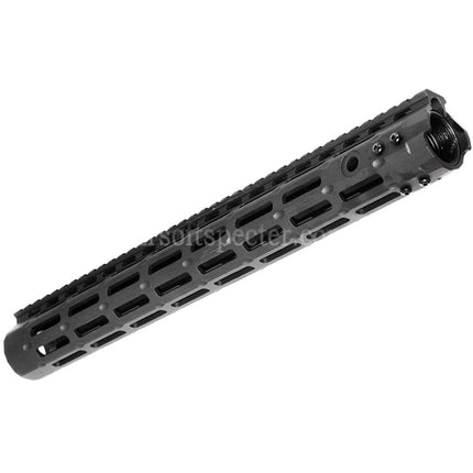APS CNC 15 Inches Evolution Tech 5.0 M-LOK Handguard Rail System For APS CYMA G&P JG Tokyo Marui M4 M16 Series AEG Rifles Airsoft Black
