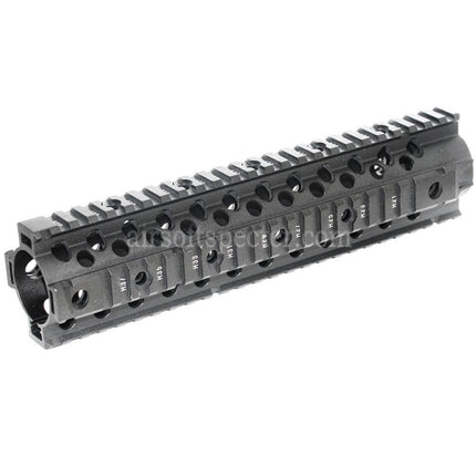 CYMA CNC Aluminium 255mm 10 Pouces Garde-main RIS Flottant Libre Pour Répliques AEG M4 M16 Airsoft Noir