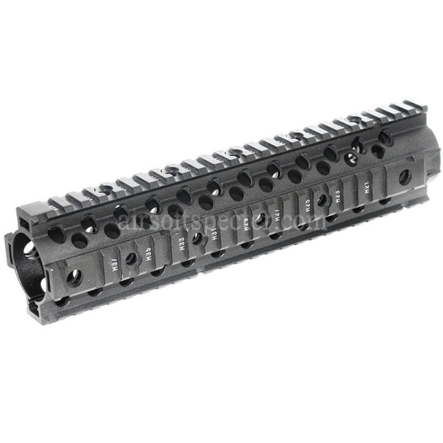 CYMA CNC Aluminum 255mm 10 Inches Free Float RIS Handguard Rail System For M4 M16 Series AEG Rifles Airsoft Black