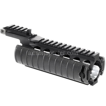CYMA CNC Aluminum 210mm RAS Handguard Rail System with Rail Cover For Tokyo Marui M4 M16 Series AEG / WA M4 M16 Series GBB Rifles Airsoft Black