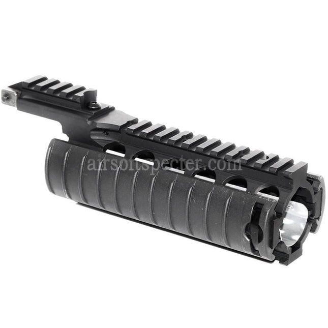 CYMA CNC Aluminum 210mm RAS Handguard Rail System with Rail Cover For Tokyo Marui M4 M16 Series AEG / WA M4 M16 Series GBB Rifles Airsoft Black