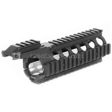 CYMA CNC Aluminum 210mm RAS Handguard Rail System with Rail Cover For Tokyo Marui M4 M16 Series AEG / WA M4 M16 Series GBB Rifles Airsoft Black