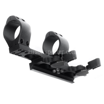 Support de lunette double 30mm CYMA Tactical Style QD à double anneau noir