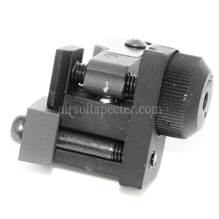 AIRSOFT SPECTER MAD BUIS Style Flip-Up Rear Sight For Standard 20mm RIS RAS Rail