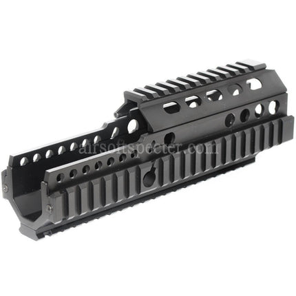 AIRSOFT SPECTER 225mm 9 Inches CNC Aluminium 4-Side Handguard Rail System For ARMY G&G L85 R85 AEG Rifles Black