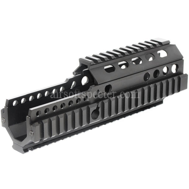 AIRSOFT SPECTER 225mm 9 Inches CNC Aluminium 4-Side Handguard Rail System For ARMY G&G L85 R85 AEG Rifles Black