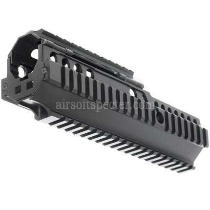 AIRSOFT SPECTER 225mm 9 Inches CNC Aluminium 4-Side Handguard Rail System For ARMY G&G L85 R85 AEG Rifles Black