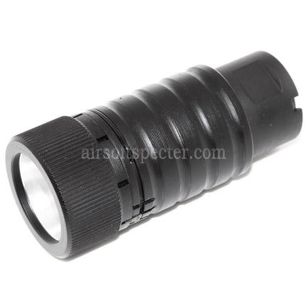 CYMA Adjustable Sound Amplifying Design AK74 Flash Hider For -14mm CCW Counter-Clockwise Thread Barrel Rifles Airsoft Black