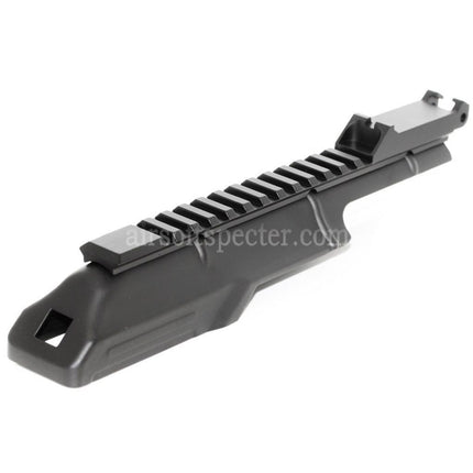 CYMA Upper Receiver Cover with 20mm Tactical Rail Rear Sight For D-Boys JG Jing Gong Golden Eagle CYMA Tokyo Marui AKS74U Series AEG Rifles Airsoft Black