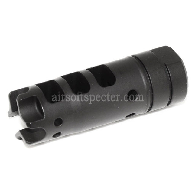 AIRSOFT SPECTER 64mm Dragon 556 AK Style Metal Muzzle Brake Flash Hider For -14mm CCW Counter-Clockwise Thread Barrel Rifles Black