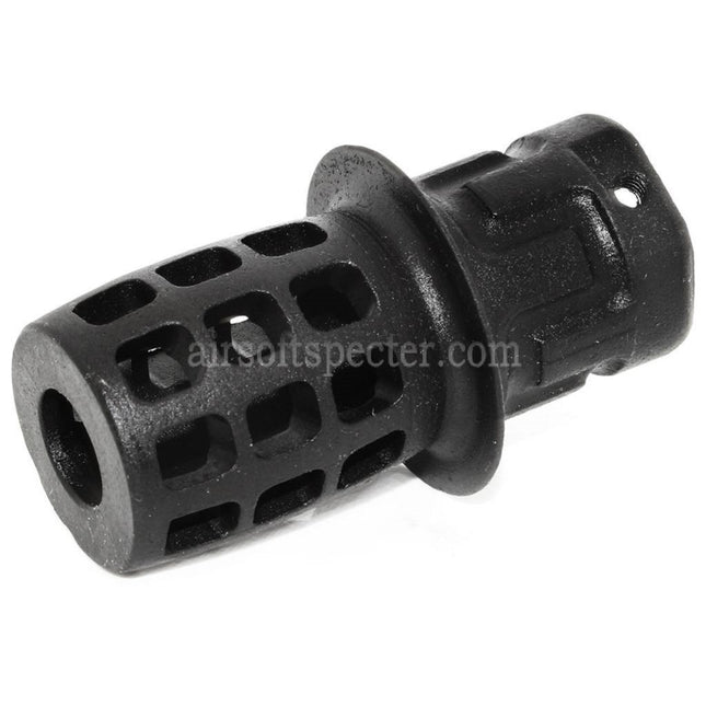 AIRSOFT SPECTER 55mm Top Hat Flash Hider Muzzle Brake Flash Hider For -14mm CCW Counter-Clockwise Thread Barrel Rifles Black
