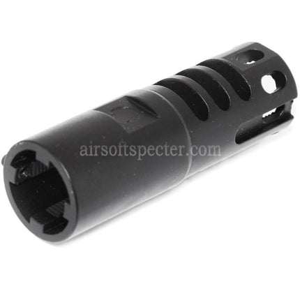 APS 68mm Evolution Tech Muzzle Brake Flash Hider 1.0 For -14mm CCW Counter-Clockwise Thread Barrel Rifles Airsoft Black