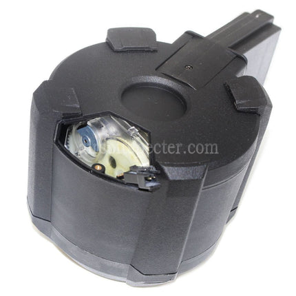 BATTLEAXE Chargeur de tambour électrique 1400 billes à commande sonore pour fusils AEG M4 M16 Airsoft Noir