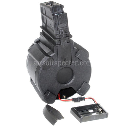 BATTLEAXE 1400rd Sound Control Electric Drum Magazine For G36 Series AEG Rifles Airsoft
