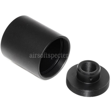 AIRSOFT SPECTER 48mm/55mm Metal Muzzle Brake Flash Hider For -14mm CCW Counter-Clockwise Thread Barrel Rifles Airsoft Black