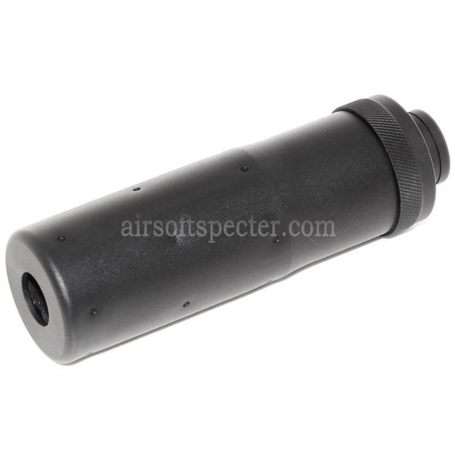 AIRSOFT SPECTER 4.5 pouces style MK23 Suppresseur silencieux Extension de canon pour fusils à filetage antihoraire CCW de -14mm Noir