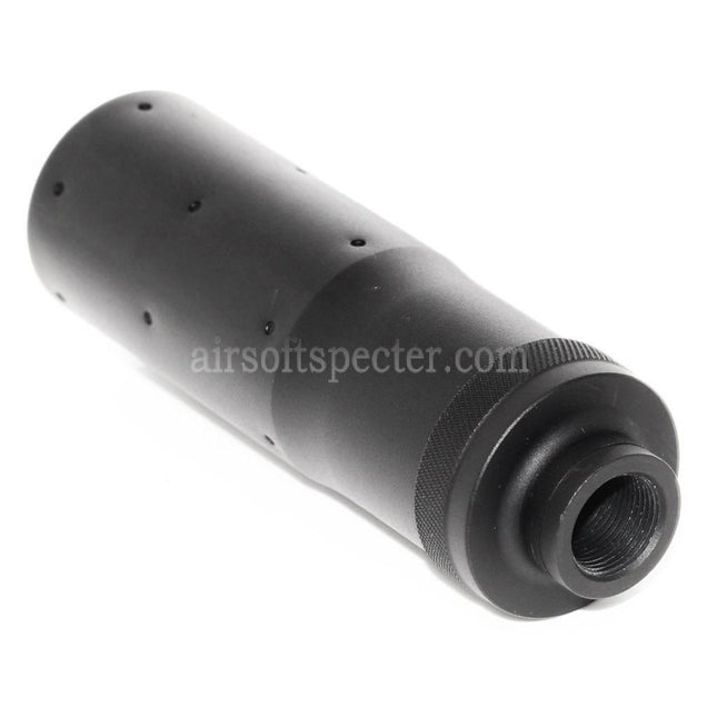 AIRSOFT SPECTER 4.5 pouces style MK23 Suppresseur silencieux Extension de canon pour fusils à filetage antihoraire CCW de -14mm Noir