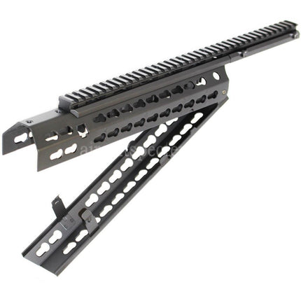 CYMA Keymod Modular Handguard Rail System For CYMA CM079 Tokyo Marui M4 Series AEG Rifles Airsoft Black