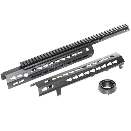 CYMA Keymod Modular Handguard Rail System For CYMA CM079 Tokyo Marui M4 Series AEG Rifles Airsoft Black