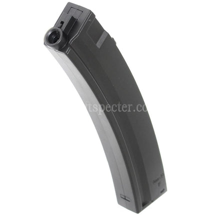 AIRSOFT SPECTER 100rd Plastic Mid-Cap Magazine For Classic Army / CYMA / G&P / Golden Eagle / JG / SRC / Tokyo Marui MP5 Series AEG Rifles Black