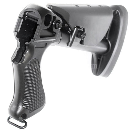 CYMA Retractable Stock with Plastic Grip For CYMA M870 Series Shotgun Airsoft Black