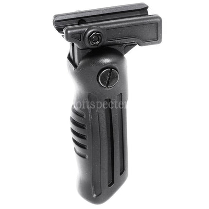 AIRSOFT SPECTER Polymer Folding Tactical RIS Vertical Front Grip For 20mm Rail System Black