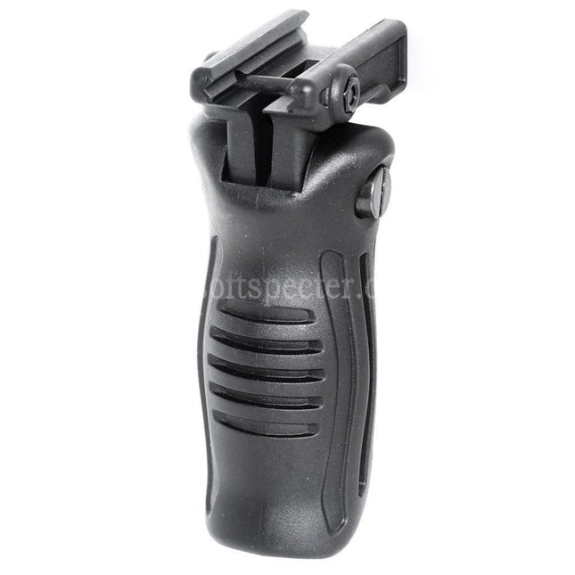 AIRSOFT SPECTER Polymer Folding Tactical RIS Vertical Front Grip For 20mm Rail System Black