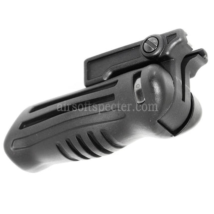 AIRSOFT SPECTER Polymer Folding Tactical RIS Vertical Front Grip For 20mm Rail System Black