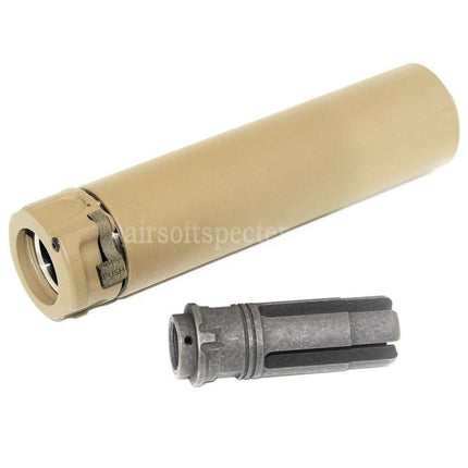 5KU 158mm SOCOM556 RC2 Suppressor Silencer with Flash Hider For -14mm CCW Counter-Clockwise Thread Barrel Rifles Airsoft